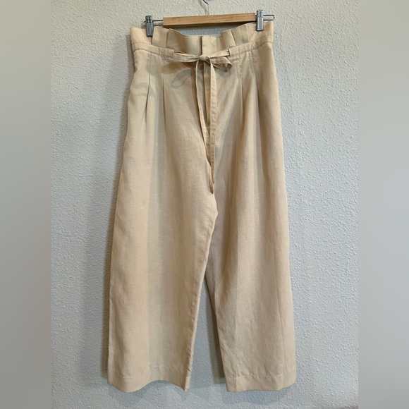 Club Monaco CASHEW Women's Anreannah Wide Leg Pants size 8 - Picture 4 of 8